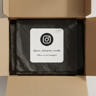 Instagram QR-code sticker   Volg ons op sociale me