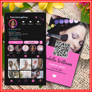 Instagram Scan om te Verbinden QR Code Visitekaartje