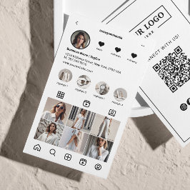 Instagram Scan voor het aansluiten van QR-code zwa Visitekaartje