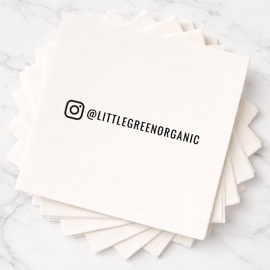 Instagram Servetten | Jouw Insta Naam Papieren Ser