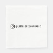 Instagram Servetten | Jouw Insta Naam Papieren Ser (Voorkant)