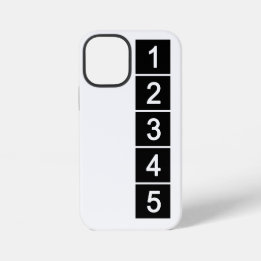 Instagram Sjabloon Wit 5 foto's iPhone 12 Mini Hoesje