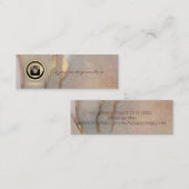 Instagram Social Media Blush Pink Opal Mini Visitekaartje (Voorkant / Achterkant)