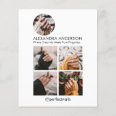 Instagram Social Media Profiel Fotocollage Flyer (Voorkant)