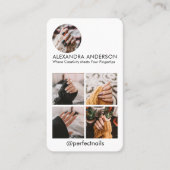 Instagram Social Media Profiel Fotocollage Visitekaartje (Voorkant)