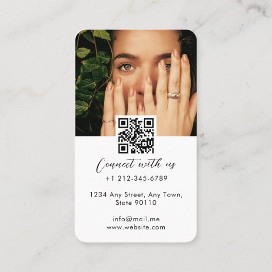 Instagram Social Media Profiel Fotocollage Visitekaartje (Achterkant)