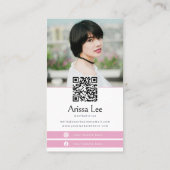 Instagram Social Media Profile Photo Grid Visitekaartje (Achterkant)