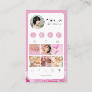 Instagram Social Media Profile Photo Grid Visitekaartje