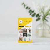 Instagram Social Media QR Code Visitekaartjes (Staand voorkant)