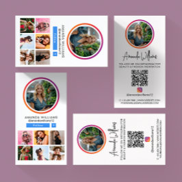 Instagram Social Media Volg mij Foto QR Code Visitekaartje