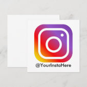 instagram sociale media modern minimaal kaart (Voorkant / Achterkant)