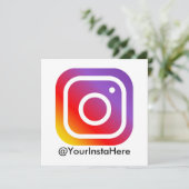 instagram sociale media modern minimaal kaart (Staand voorkant)