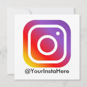 instagram sociale media modern minimaal kaart (Voorkant)