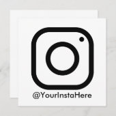 instagram sociale media modern minimaal kaart (Voorkant / Achterkant)