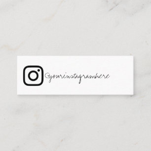 instagram sociale media zwart wit visitekaartje
