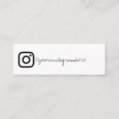 instagram sociale media zwart wit visitekaartje (Voorkant)