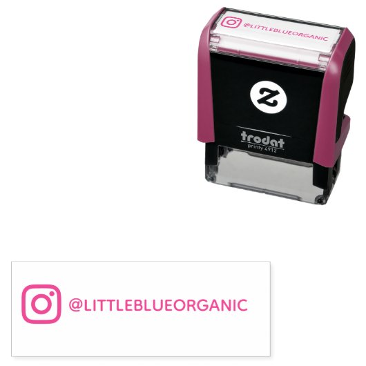 Instagram Stempel | Uw Instagram Naam (In situ)