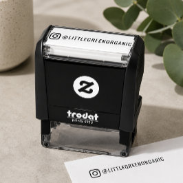 Instagram Stempel | Uw Instagram Naam Rubber Stemp