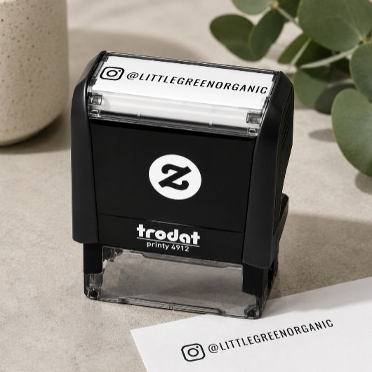 Instagram Stempel | Uw Instagram Naam Rubber Stemp
