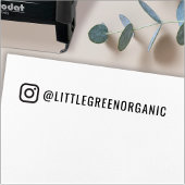 Instagram Stempel | Uw Instagram Naam Rubber Stemp