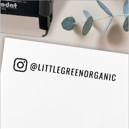 Instagram-stempel | Uw Instagram-naam rubberstempe Zelfinktende Stempel