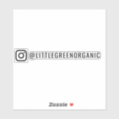 Instagram Sticker | Uw Insta naam Vinyl Sticker (Vel)