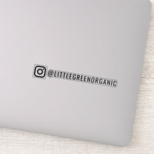 Instagram Sticker Uw Insta naam Vinyl Sticker