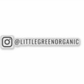 Instagram Sticker | Uw Insta naam Vinyl Sticker (Voorkant)