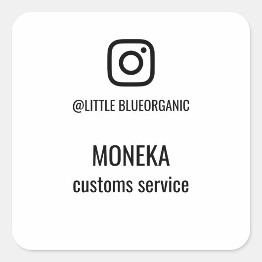 Instagram Sticker | Your Instagram  Sticker (Voorkant)