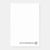 Instagram Sticky Notes | Uw Insta-naam Post-it® (Voorkant)