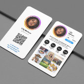 Instagram stijl wit trendy foto Visitekaartje