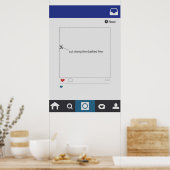 Instagram Style Wedbooth Lijst Prop Poster (Keuken)