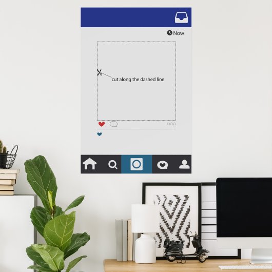 Instagram Style Wedbooth Lijst Prop Poster (Thuiskantoor)