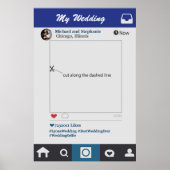 Instagram Style Wedbooth Lijst Prop Poster (Voorkant)