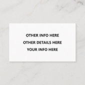 Instagram Tik Tok Twitter Visitekaartje (Achterkant)