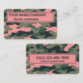 Instagram Trendy Camo Visitekaartje (Voorkant / Achterkant)