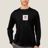 Instagram Tri-Blend Shirt (Voorkant volledig)