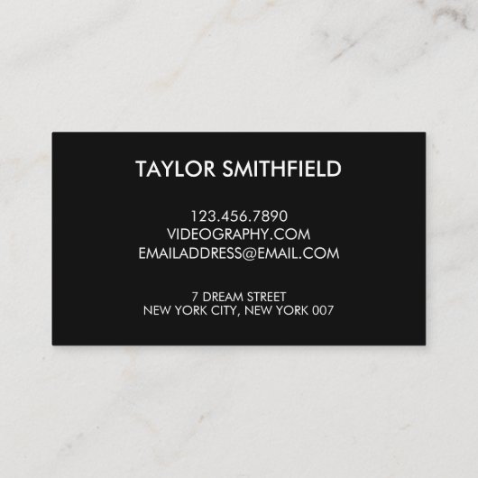 Instagram Twitter Handgeschreven Visitekaartje (Achterkant)