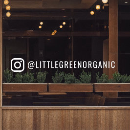Instagram-venstersticker | Uw Instagram-namesticke Raamsticker