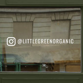 Instagram-venstersticker | Uw Instagramnaam-decal Raamsticker