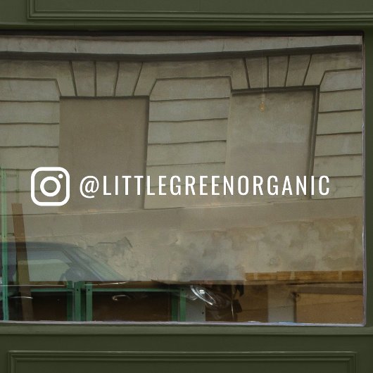 Instagram-venstersticker | Uw Instagramnaam-decal Raamsticker