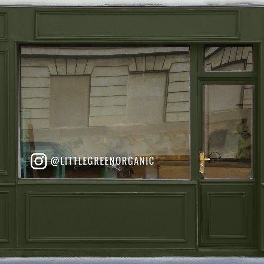 Instagram-venstersticker | Uw Instagramnaam-decal Raamsticker