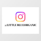 Instagram-vensterstickers| Uw Instagramnaam-ID Raamsticker (Vel)