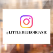 Instagram-vensterstickers| Uw Instagramnaam-ID Raamsticker (Vel 2)