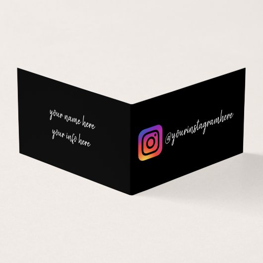 Instagram Visitekaartje (Buitenkant)