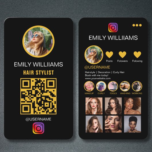 Instagram Visitekaartje Artist Hair Nails Lahes