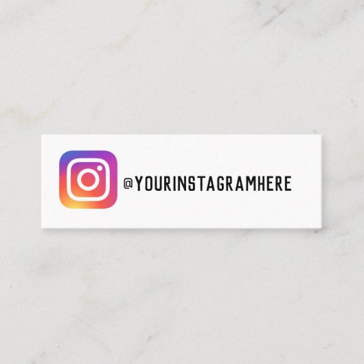 instagram-visitekaartje contactkaartje (Voorkant)