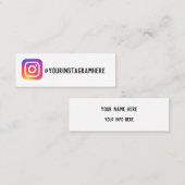 instagram-visitekaartje contactkaartje (Voorkant / Achterkant)