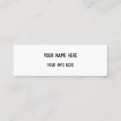 instagram-visitekaartje contactkaartje (Achterkant)