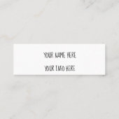 instagram-visitekaartje mini visitekaartje (Achterkant)